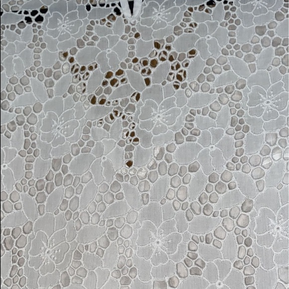 BA&SH Woman Aphrodite Broderie Anglaise Cotton Mini Dress Ecru - Picture 7 of 13